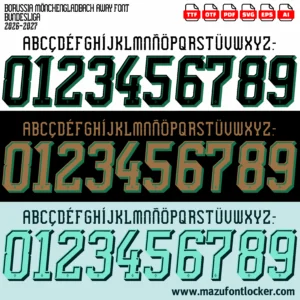 Borussia Monchengladbach 2026-2027 Font Vector – Epic Die Fohlen Masterpiece