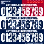 Cagliari Calcio 2018-2019 Font Vector – Epic Rossoblù Masterpiece