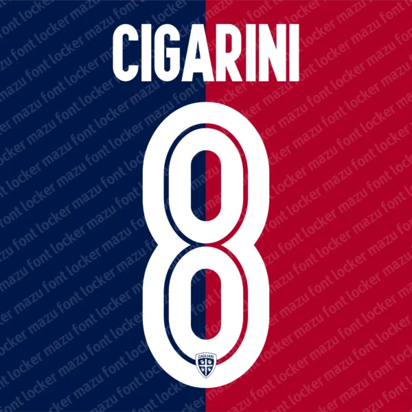 Cagliari Calcio 2018-2019 Font Vector – Epic Rossoblù Masterpiece