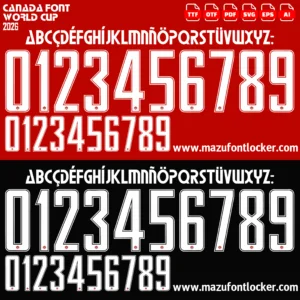 Canada World Cup 2026 Font Vector – Epic Maple Leaf Warriors Masterpiece