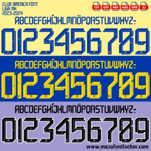 Club America 2023-2024 Font Vector – Stunning Águilas Masterpiece