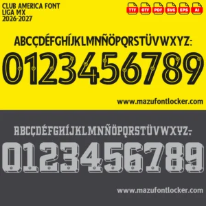 Club America 2026-2027 Font Vector – Epic Águilas Legendary Masterpiece