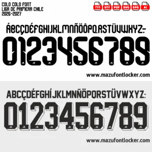Colo-Colo 2026-2027 Font Vector – Legendary Los Albos Masterpiece