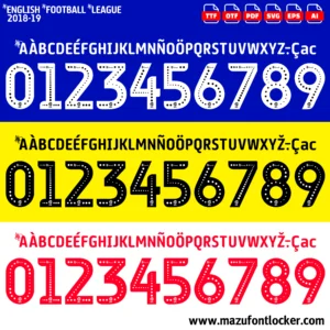 English Football League 2018-2020 Font Vector – Epic Championship Masterpiece