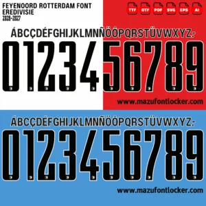 Feyenoord Rotterdam 2026-2027 Font Vector – Stunning Trots van Zuid Masterpiece