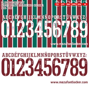 Fluminense 2020-2022 Font Vector – Legendary Tricolor Masterpiece