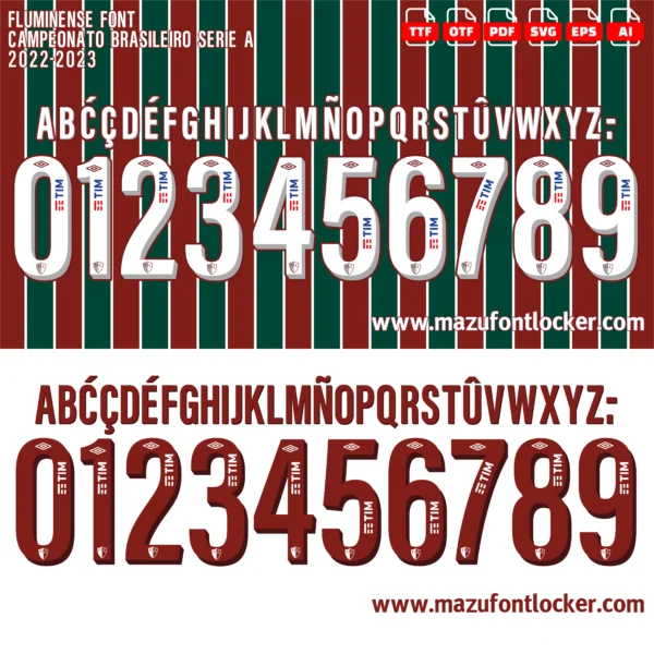 Fluminense 2022-2023 Font Vector – Stunning Tricolor das Laranjeiras Masterpiece