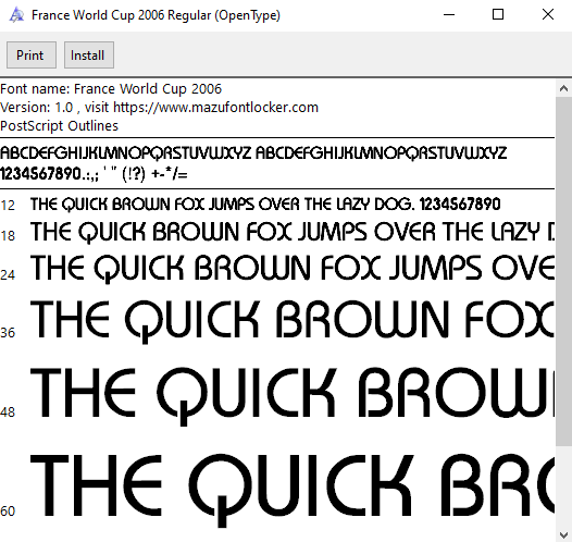 France World Cup 2006 Font Vector – Epic Les Bleus Masterpiece