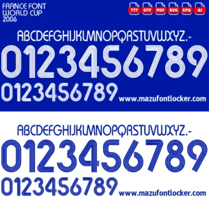 France World Cup 2006 Font Vector – Epic Les Bleus Masterpiece