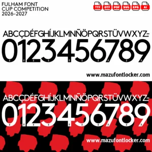 Fulham FC 2026-2027 Font Vector – Epic Cottagers Masterpiece