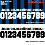 Inter Milan 1992-1996 Font Vector – Stunning Legendary Nerazzurri