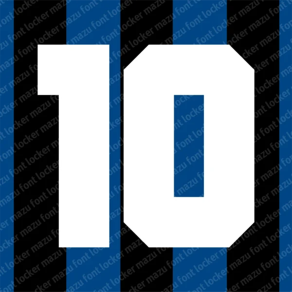 Inter Milan 1992-1996 Font Vector – Stunning Legendary Nerazzurri