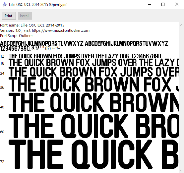 Lille OSC UCL 2014-2015 Font Vector – Epic Les Dogues Champions League Quest