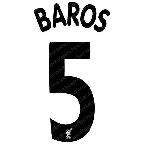 Liverpool 2004-2006 Font Vector – Legendary Istanbul Reds Masterpiece