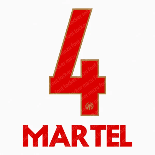 Mainz 05 2026-2027 Font Vector – Stunning Rot-Weiß Masterpiece