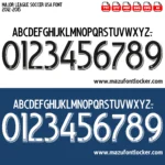 Major League Soccer USA 2012-2015 Font Vector – Legendary American Soccer Masterpiece