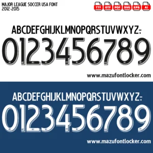 Major League Soccer USA 2012-2015 Font Vector – Legendary American Soccer Masterpiece