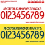 Major League Soccer USA 2012-2015 Font Vector – Legendary American Soccer Masterpiece