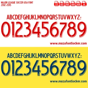 Major League Soccer USA 2012-2015 Font