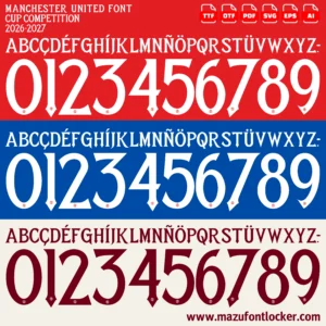 Manchester United 2026-2027 Font – Epic Red Devils Masterpiece
