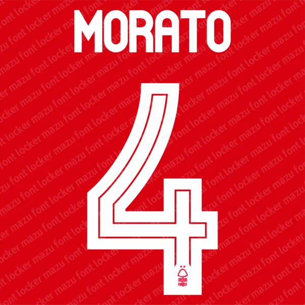 Nottingham Forest 2026-2027 Font Vector – Epic Tricky Trees Masterpiece