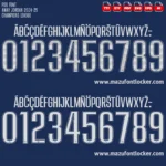 PSG UCL Jordan 2024-2025 Font Vector – Stunning Parisian Champions