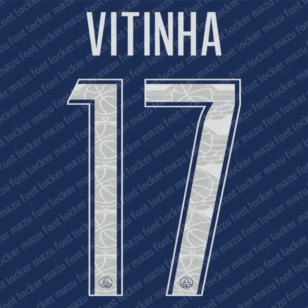 PSG UCL Jordan 2024-2025 Font Vector – Stunning Parisian Champions