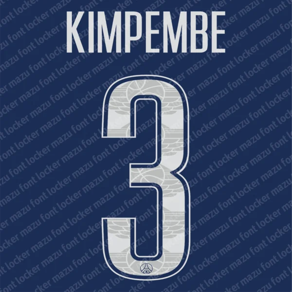 PSG UCL Jordan 2024-2025 Font Vector – Stunning Parisian Champions