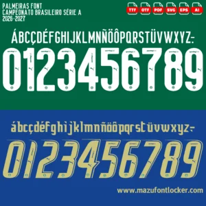 Palmeiras 2026-2027 Font Vector – Stunning Verdão Masterpiece