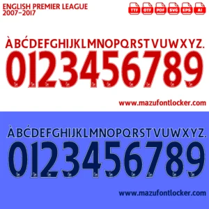 Premier League 2007-2017 Font