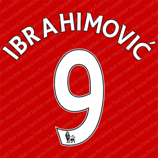 Premier League 2007-2017 Font Vector – Legendary Iconic English Football Masterpiece