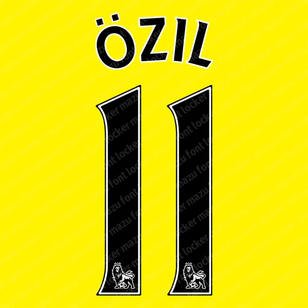 Premier League 2007-2017 Font Vector – Legendary Iconic English Football Masterpiece