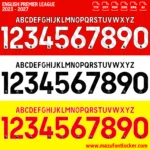Premier League 2023-2027 Font Vector – Stunning Modern Elite English Football Masterpiece
