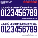 RSC Anderlecht 2026-2027 Font Vector – Stunning Purple & White Masterpiece