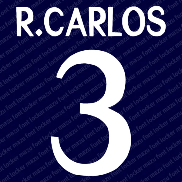 Real Madrid 1998-2000 Font Vector – Legendary Los Blancos Masterpiece