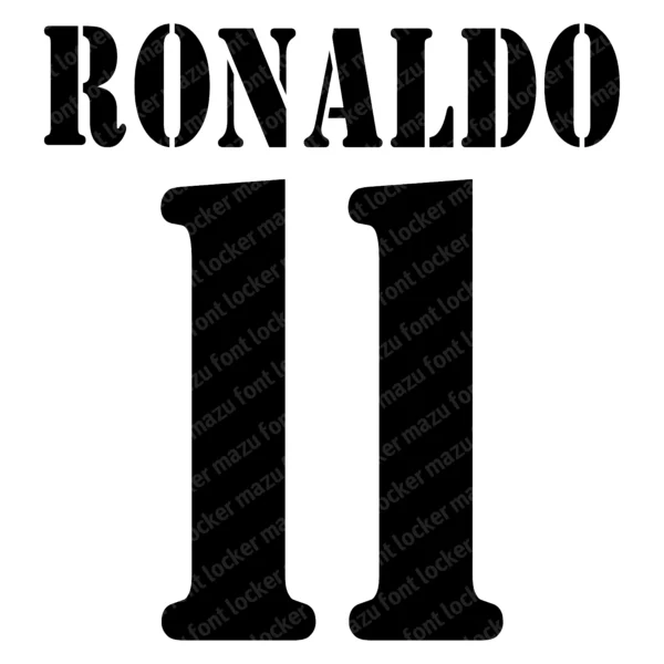 Real Madrid 2000-2003 Font Vector – Legendary Galácticos Masterpiece