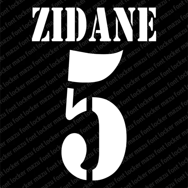 Real Madrid 2000-2003 Font Vector – Legendary Galácticos Masterpiece