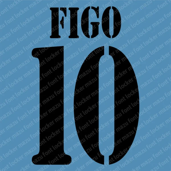 Real Madrid 2000-2003 Font Vector – Legendary Galácticos Masterpiece