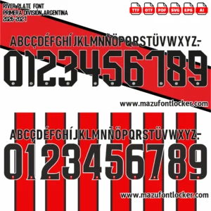 River Plate 2026-2027 Font Vector – Stunning Millonarios Masterpiece