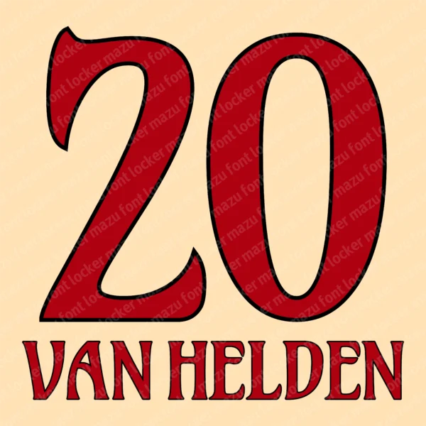 Royal Antwerp 2026-2027 Font Vector – Legendary Great Old Masterpiece