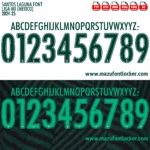 Santos Laguna 2024-2025 Font Vector – Stunning Guerreros Masterpiece