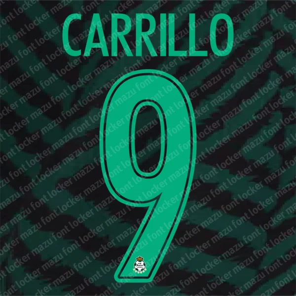 Santos Laguna 2024-2025 Font Vector – Stunning Guerreros Masterpiece