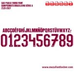 Sao Paulo 2026-2027 Font Vector – Epic Tricolor Paulista Masterpiece