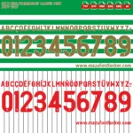 Scottish Premiership 2026-2027 Font Vector – Stunning Tartan Masterpiece