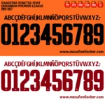 Shakhtar Donetsk 2026-2027 Font Vector – Stunning Orange-Black Masterpiece