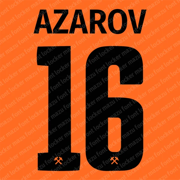 Shakhtar Donetsk 2026-2027 Font Vector – Stunning Orange-Black Masterpiece