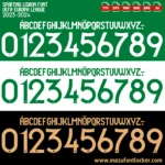 Sporting Lisbon 2023-2024 Font Vector – Epic Leões Masterpiece