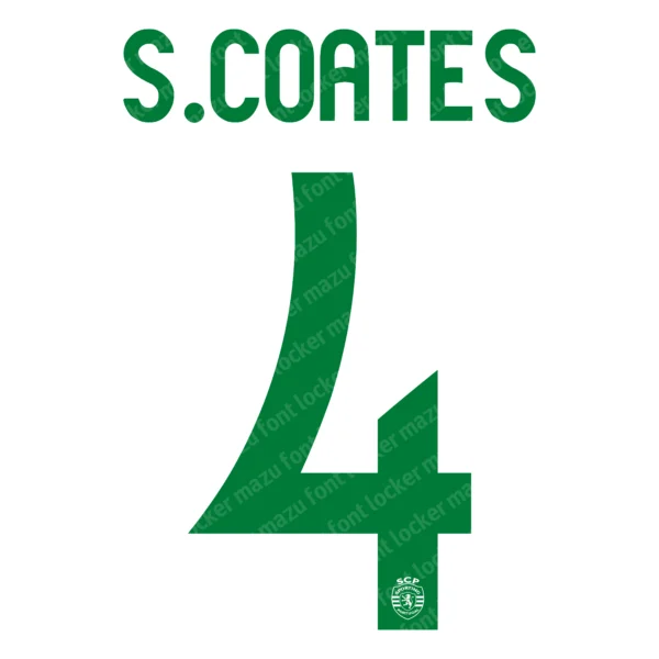 Sporting Lisbon 2023-2024 Font Vector – Epic Leões Masterpiece