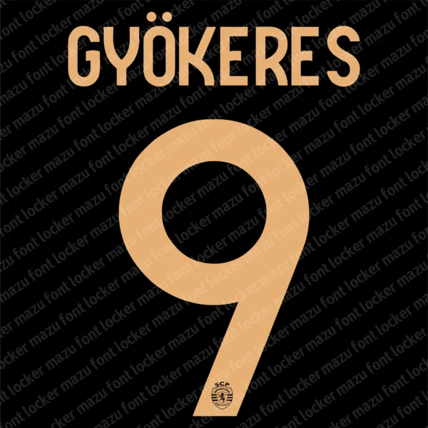 Sporting Lisbon 2023-2024 Font Vector – Epic Leões Masterpiece