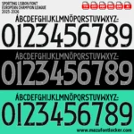 Sporting Lisbon 2025-2026 Font Vector – Stunning Leões Masterpiece